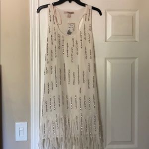 NWT Ivory Sequined Party dress